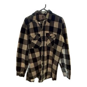 Big Bill Workwear Brawney Flannel Shirt Made In USA XL Tall